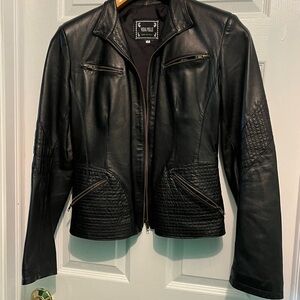 Vera Pelle Black Leather Jacket